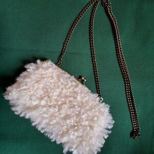 UNIVERSAL THREAD FAUX FUR CROSSBODY W/CHAIN